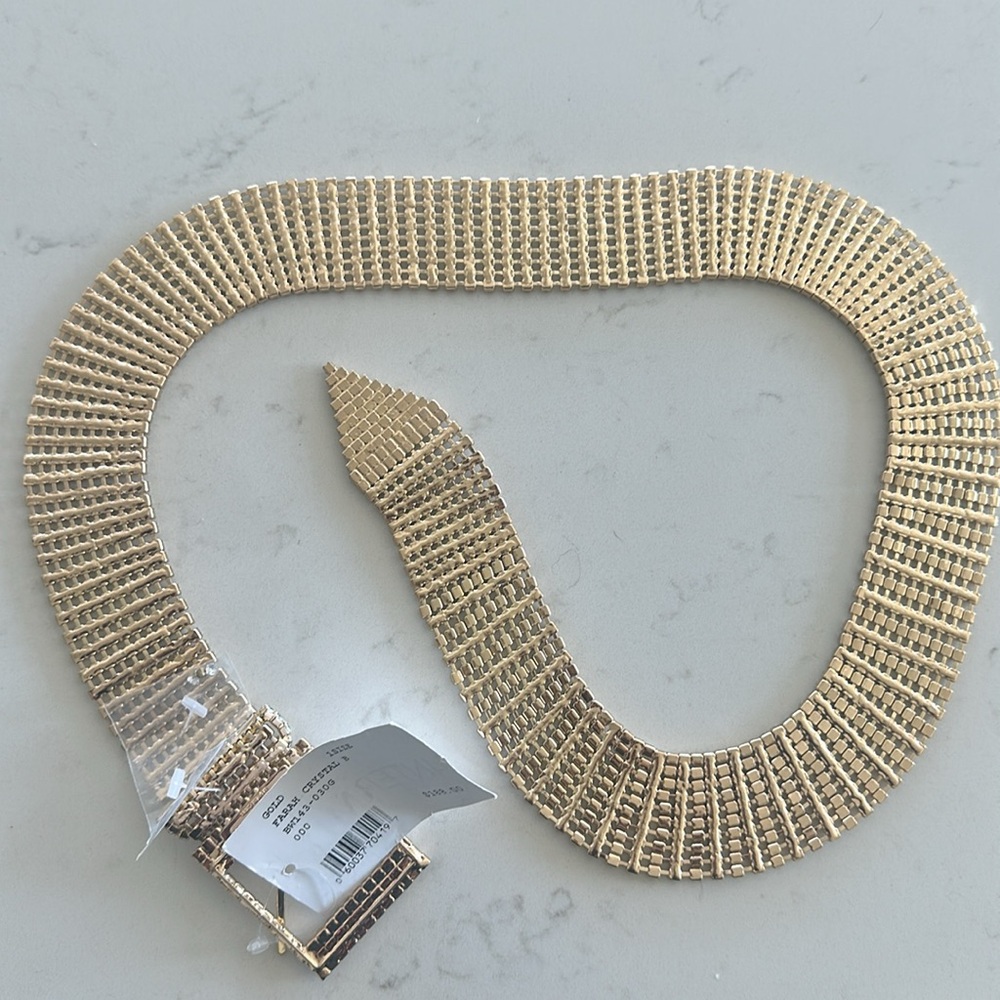 Gold Crystal Rhinestone Belt Intermix - Picture 5 of 6